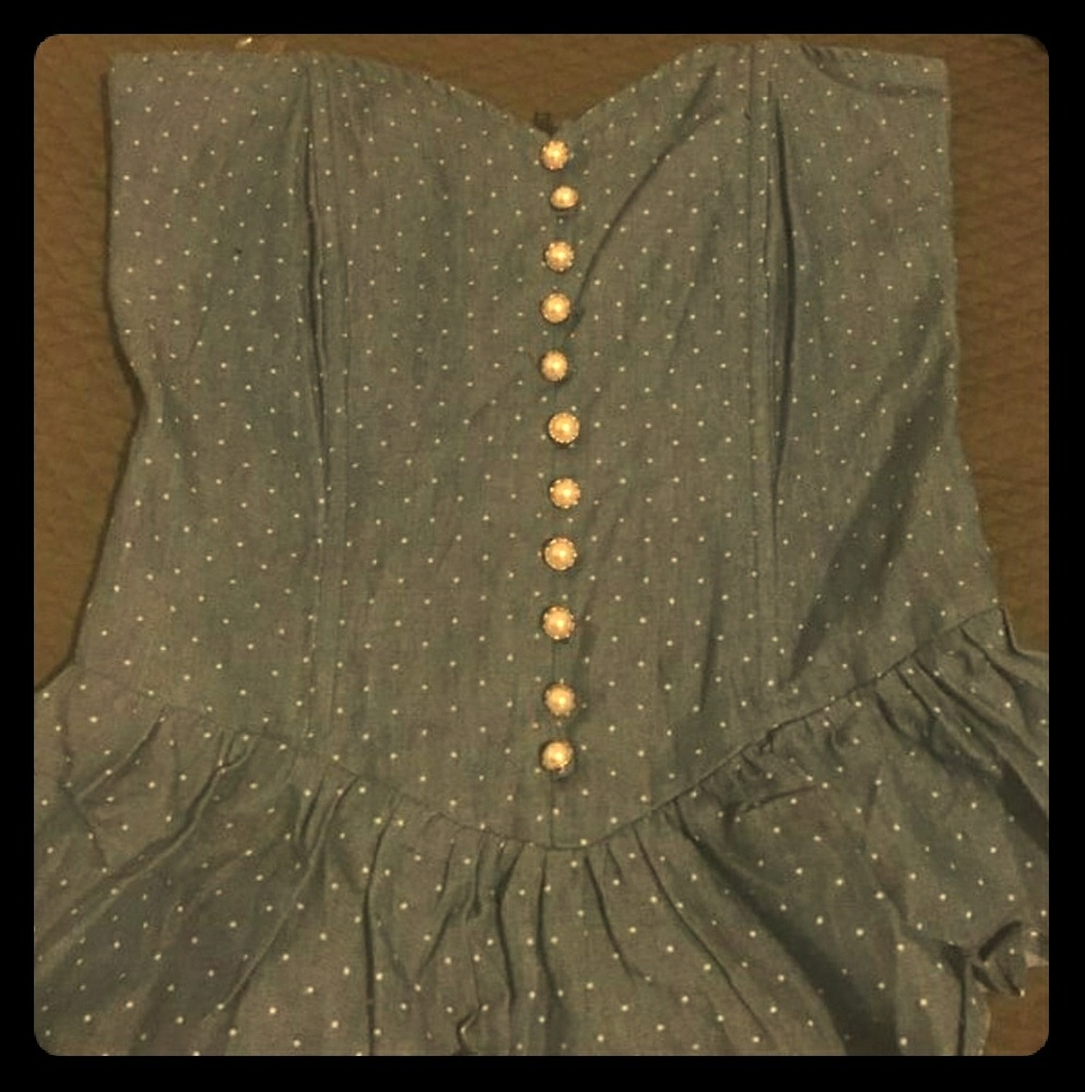 Strapless corset top